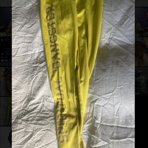 Spiritual gangster high waist seamless leggings with logo on the leg barely worn - Picture 3 of 8